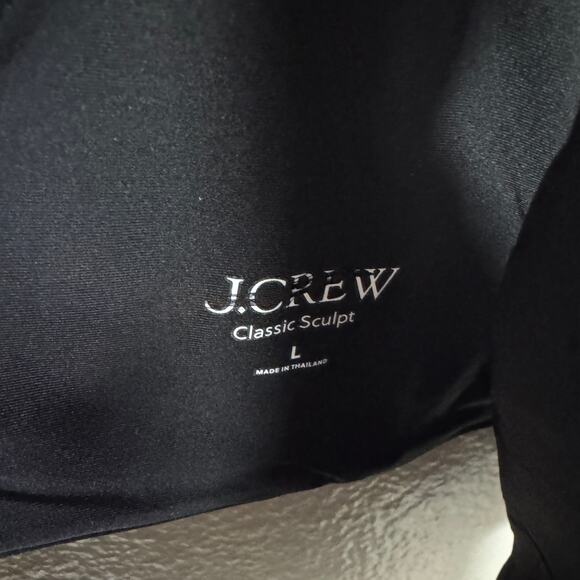 J.Crew Classic Sculpt Claudia Bikini Top WMNS L Black Removable Pads Lightweight - Picture 5 of 9